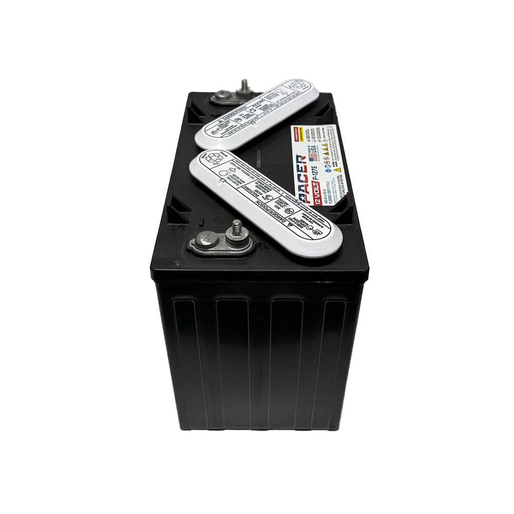 (Set of 8) Pacer P-1275 12V 145Ah Deep Cycle Golf Cart, Solar, Marine, RV, and Industrial Use Battery. Compatible with Trojan T-1275 | T1275