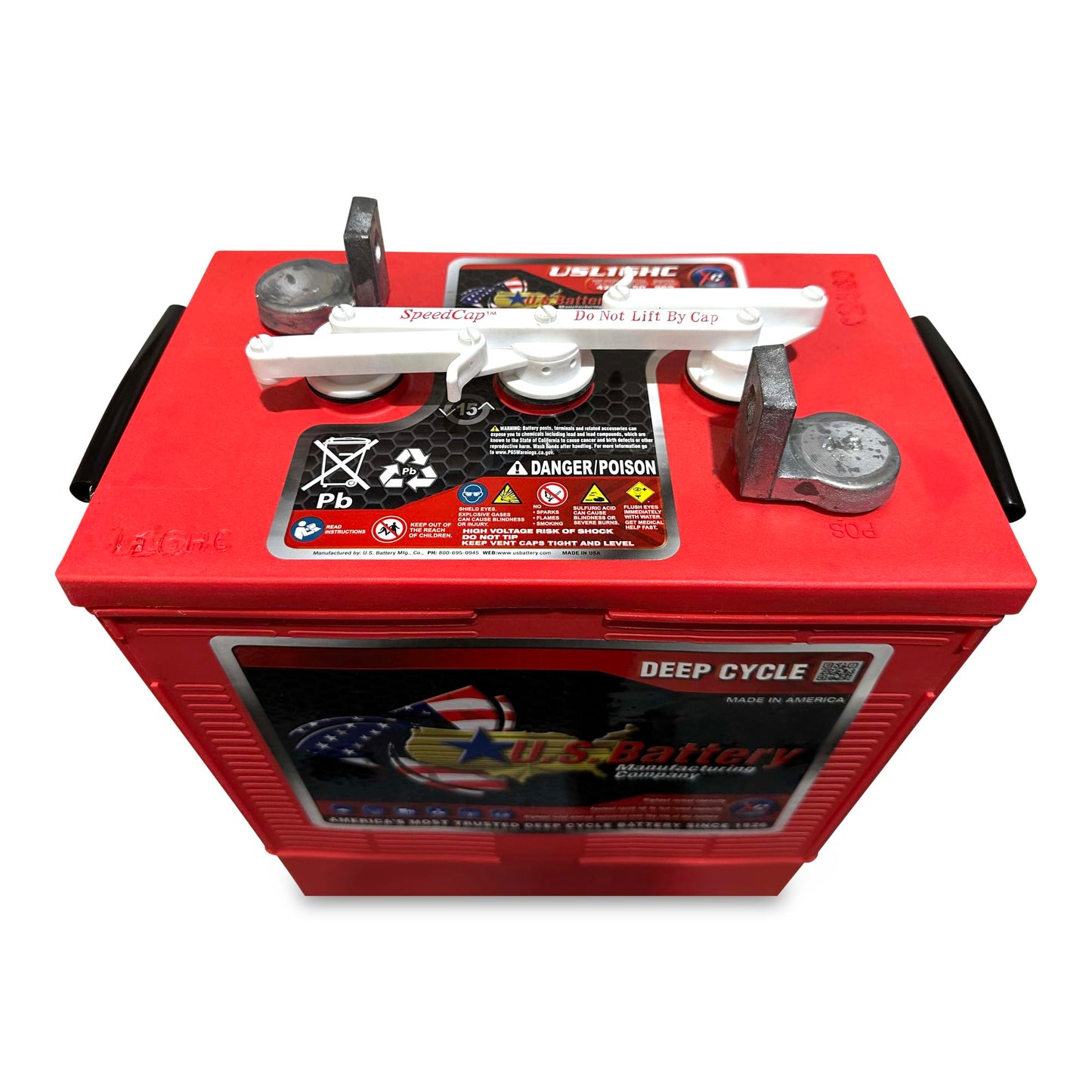 4pc US Battery USL16HC-XC2 Group Size 903 6V 420A Deep Cycle Flooded Lead Acid Battery