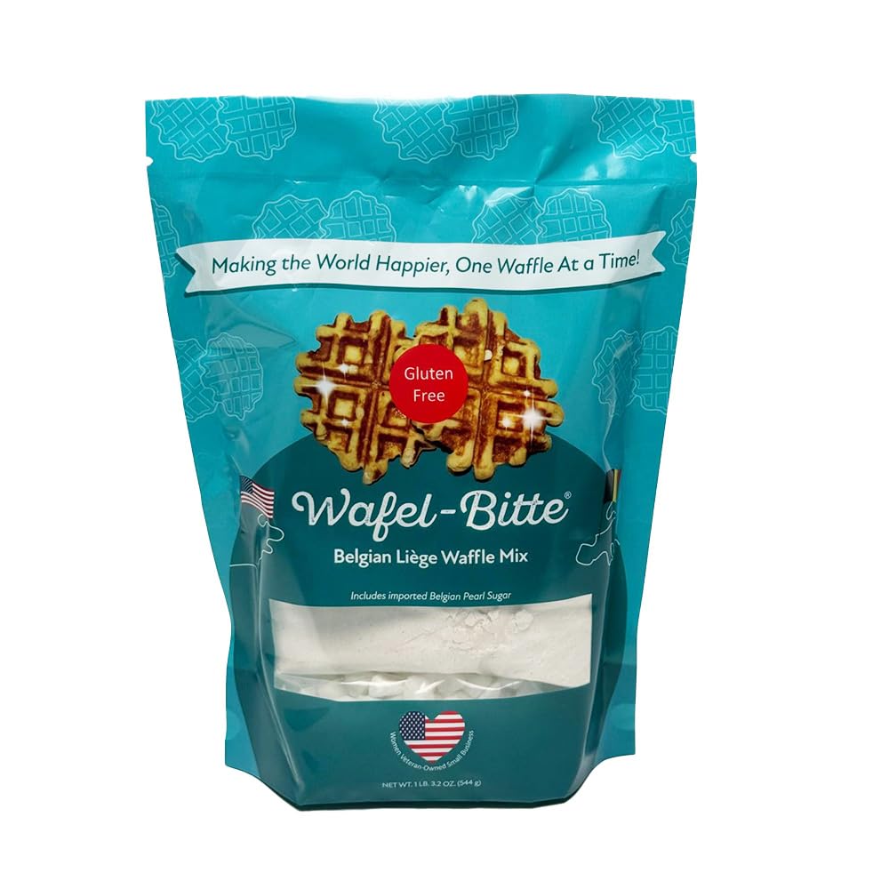 Wafel-Bitte Belgian Liege Waffle Mix with Imported Belgian Pearl Sugar