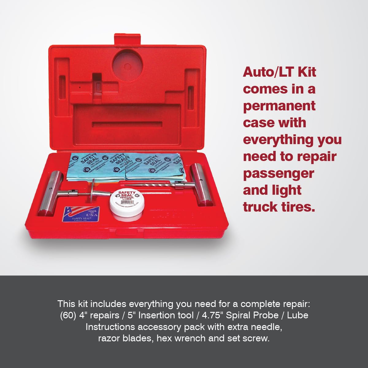 Safety Seal – Auto/LT Deluxe Kit, 60 Standard Repairs (4")