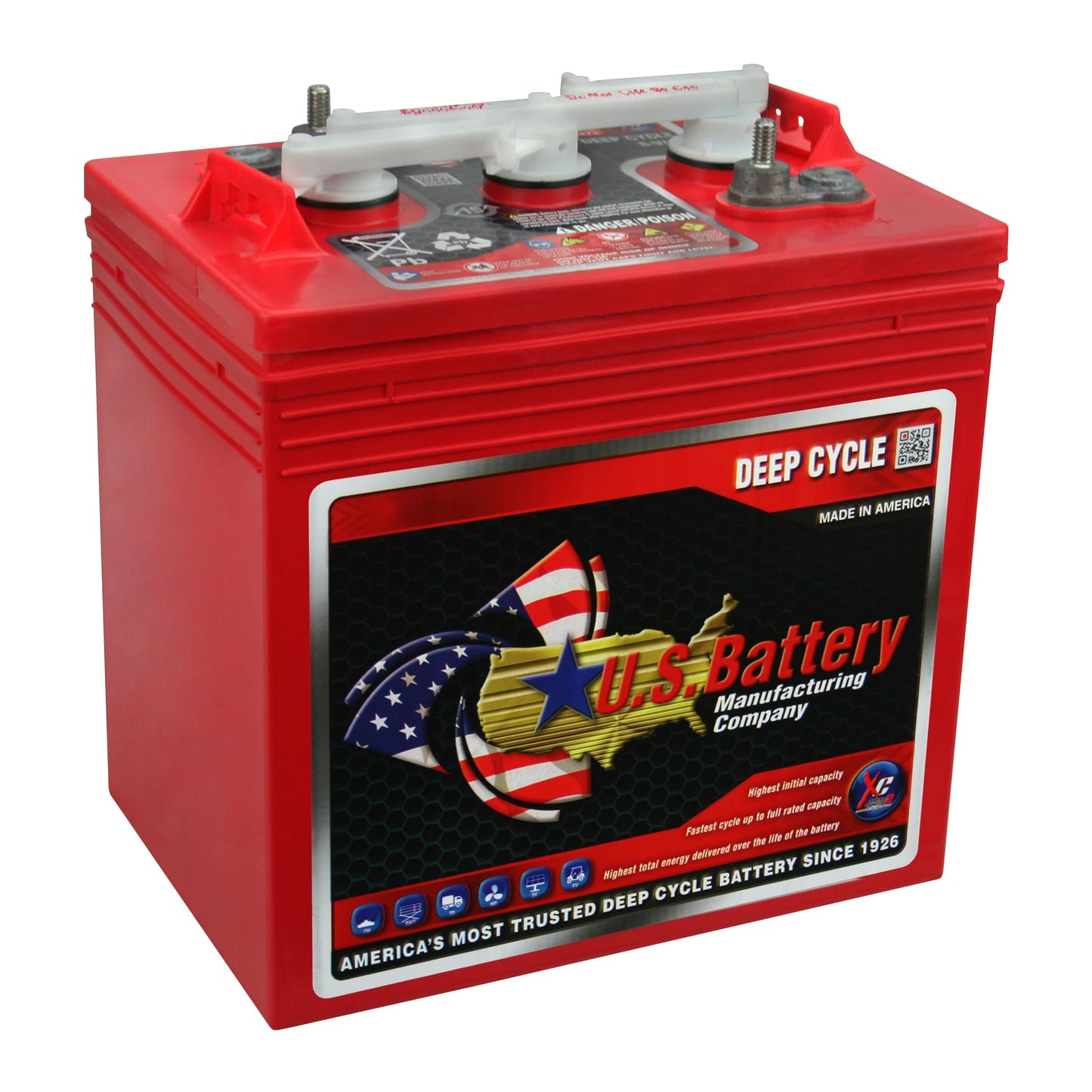 US2200XC Replaces T-105 6V Volt Deep Cycle Golf Cart, Solar, Marine, RV and Industrial Use Batteries - 6 Pack