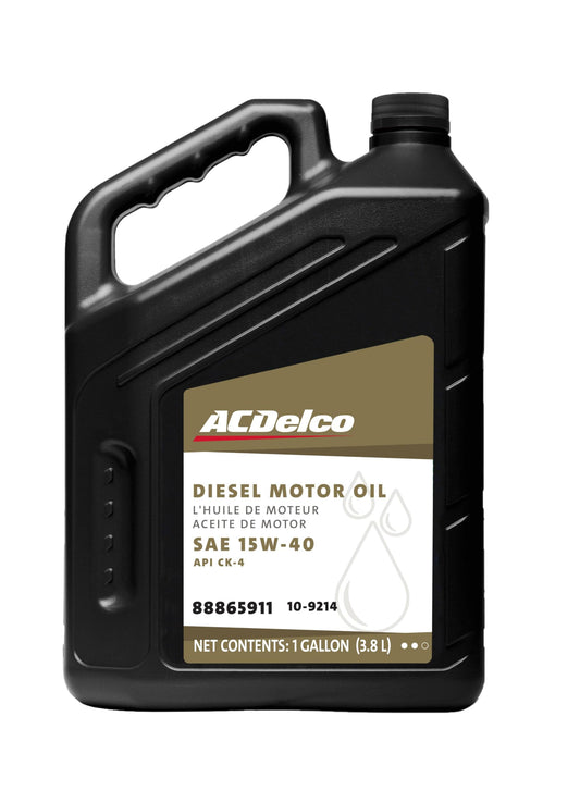 ACDelco Gold 10-9214 (88865911) CK-4 Diesel 15W-40 Motor Oil - 1 gal (Pack of 3)