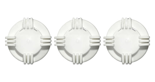 Stone River Golf Cart Battery Vent Caps - 1/4 Turn Bayonet Style (Color: White) Pack of 3