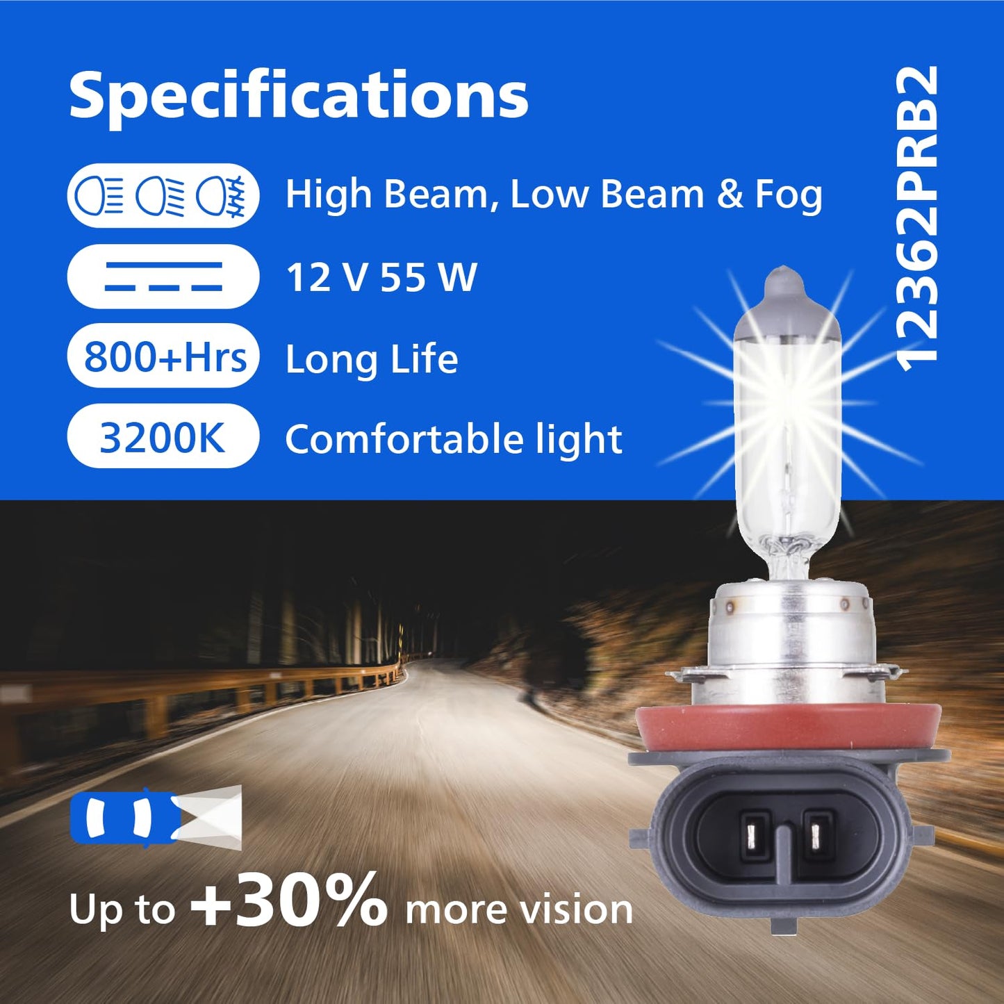Philips Automotive Lighting CrystalVision H11