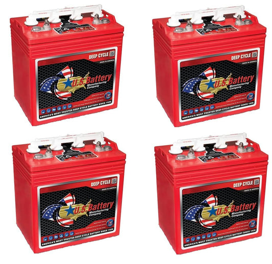 US Battery US8VGC T875 8 Volt, 170 AH Deep Cycle Battery - 4 Pack