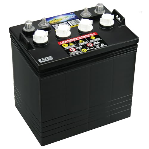 Crown CR-165 8V Deep-Cycle Flooded Battery Replaces Trojan T-875 X4