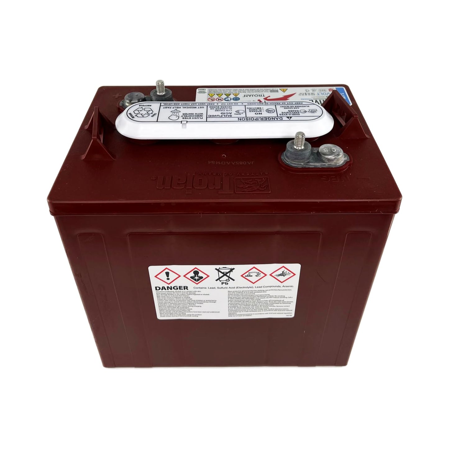 Trojan T-105 6V 225Ah Deep Cycle Flooded Lead Acid Battery, GC2 (Set of 12)