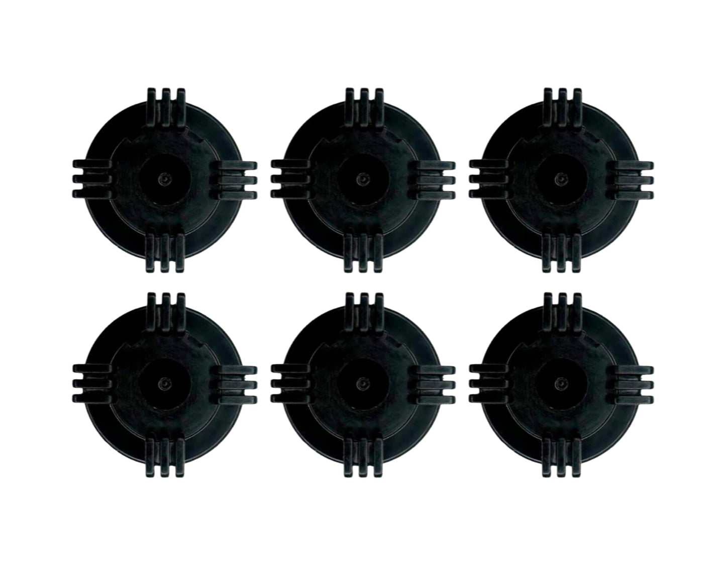 Stone River Golf Cart Battery Vent Cap - 1/4 Turn Bayonet Style (Color: Black) Pack of 6