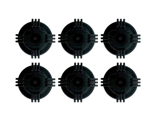 Stone River Golf Cart Battery Vent Cap - 1/4 Turn Bayonet Style (Color: Black) Pack of 6