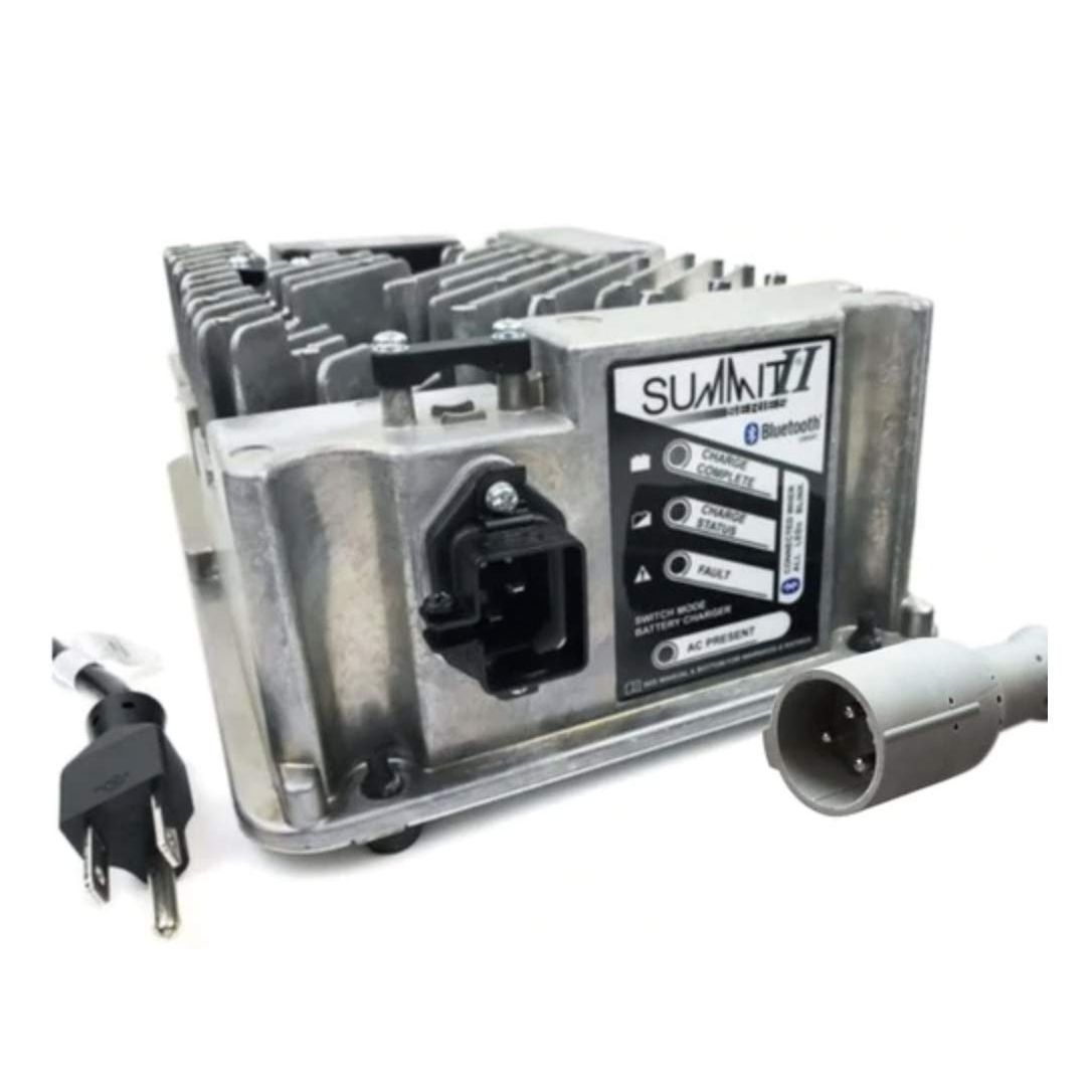 Lester Summit Series II Battery Charger 650W 36/48V with Club Car 3-Pin Molded Plug with 8.5 Ft. DC Cord