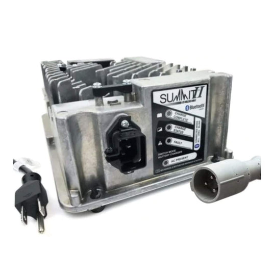 Lester Summit Series II Battery Charger 650W 36/48V with Club Car 3-Pin Molded Plug with 8.5 Ft. DC Cord