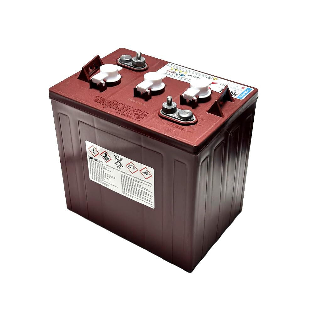 Trojan T-105 Plus 6V 225Ah Deep Cycle Flooded Battery – Pack of 6