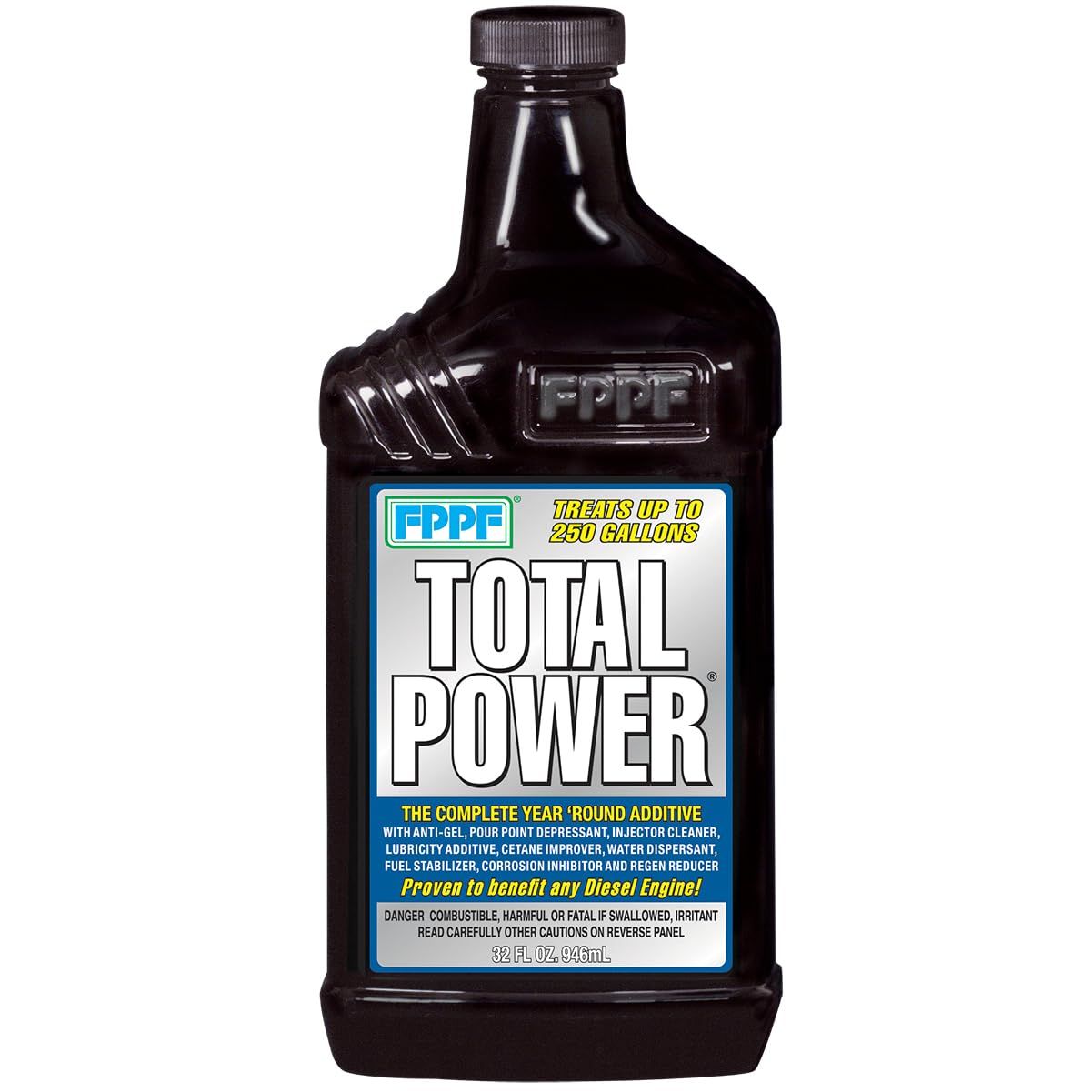 FPPF Total Power Fuel Injector Cleaner Cetane 32oz - Fuel Additive for Cold Weather Operation and Fuel Storage