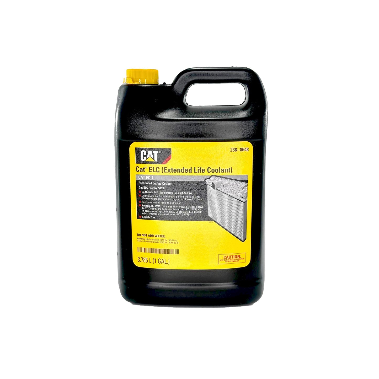 CAT 238-8648 Extended Life Coolant 50/50 Premix, Red - 1 Gallon Jug (Case of 6)