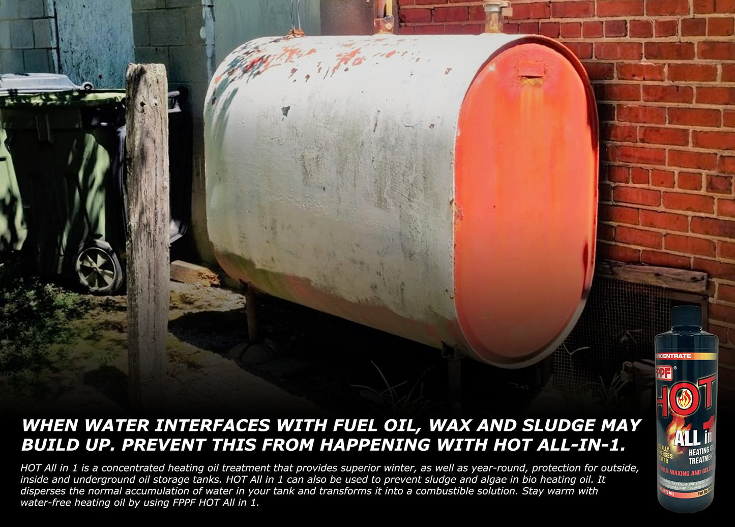 FPPF Chemical Co 00161 16 OZ HOT 4-in-1 Heating Oil Treatment