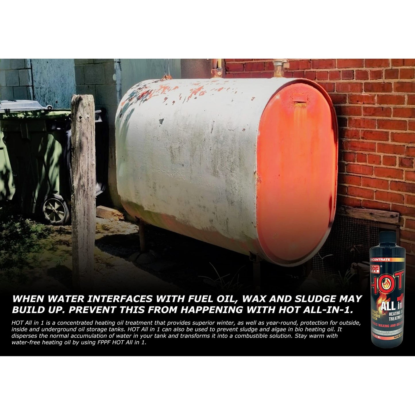 FPPF Chemical Co 00161 16 OZ HOT 4-in-1 Heating Oil Treatment