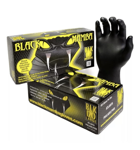 Black Mamba Super Strong Nitrile 100 Glove Box
