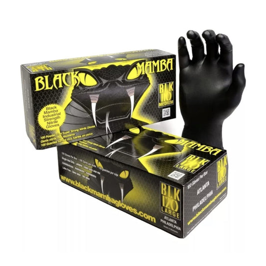 Black Mamba Super Strong Nitrile 100 Glove Box