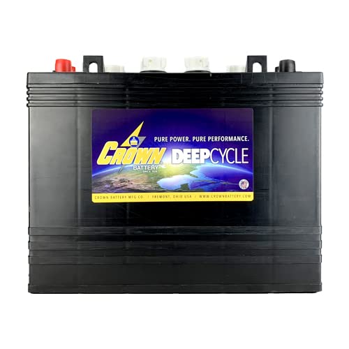 Crown T-1275 12V 150Ah Deep Cycle Flooded Lead Acid Golf Cart Battery Club Car X4