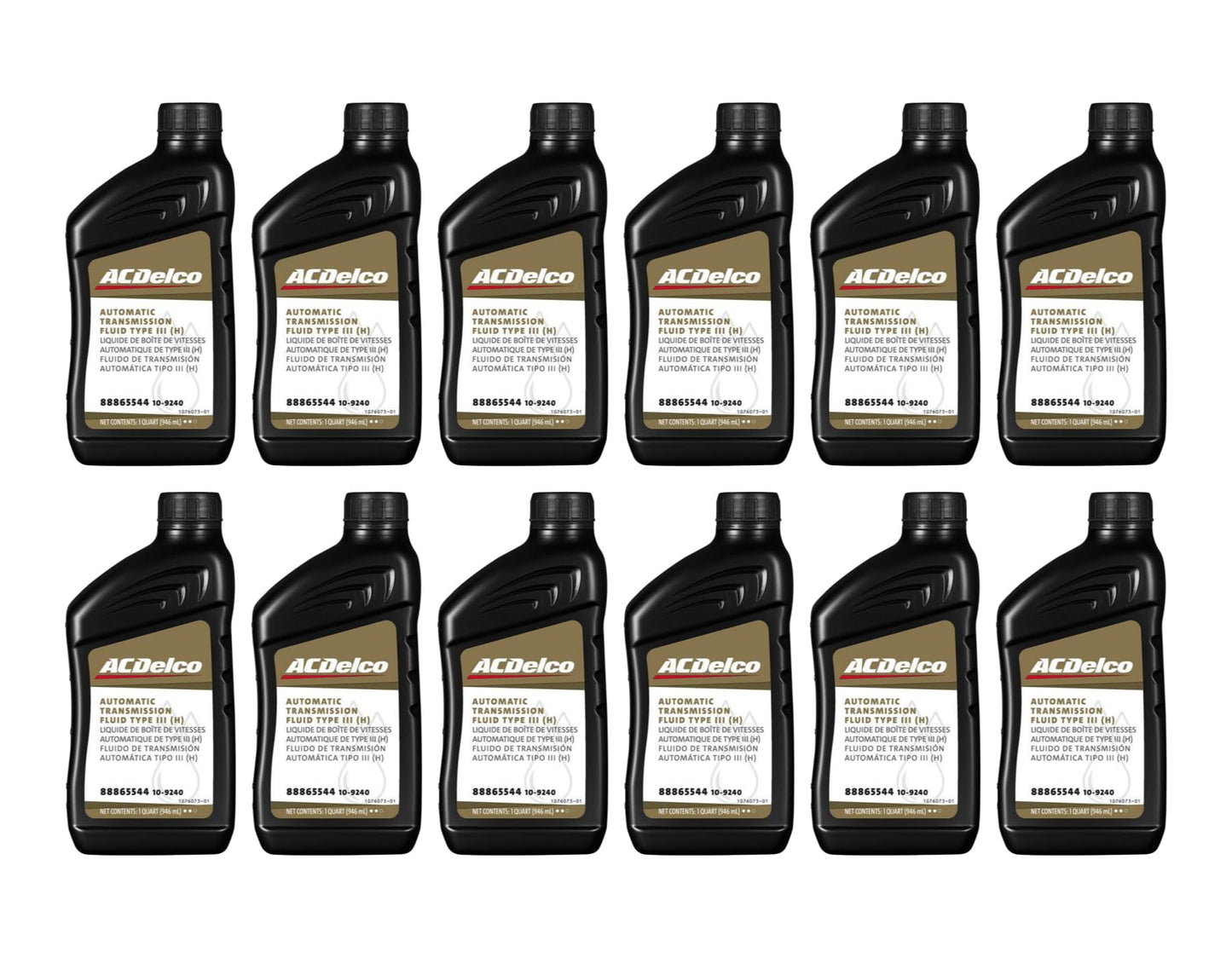 ACDelco Gold 10-9240 (88865544) Type III (H) Automatic Transmission Fluid - 1 qt (Case of 12)