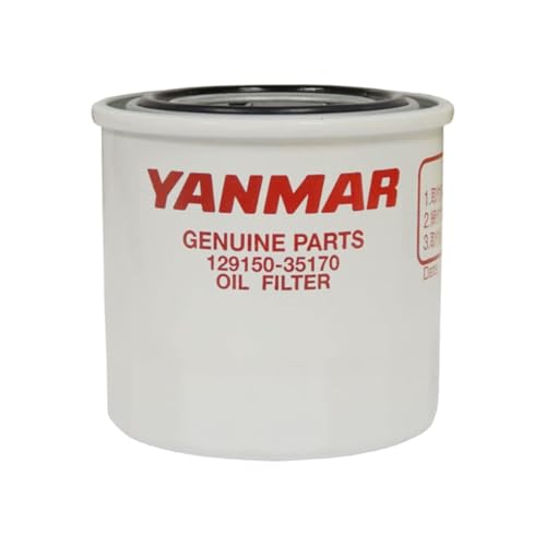 Yanmar 129150-35170 Lube Oil Filter, D80X80L (Pack of 3)