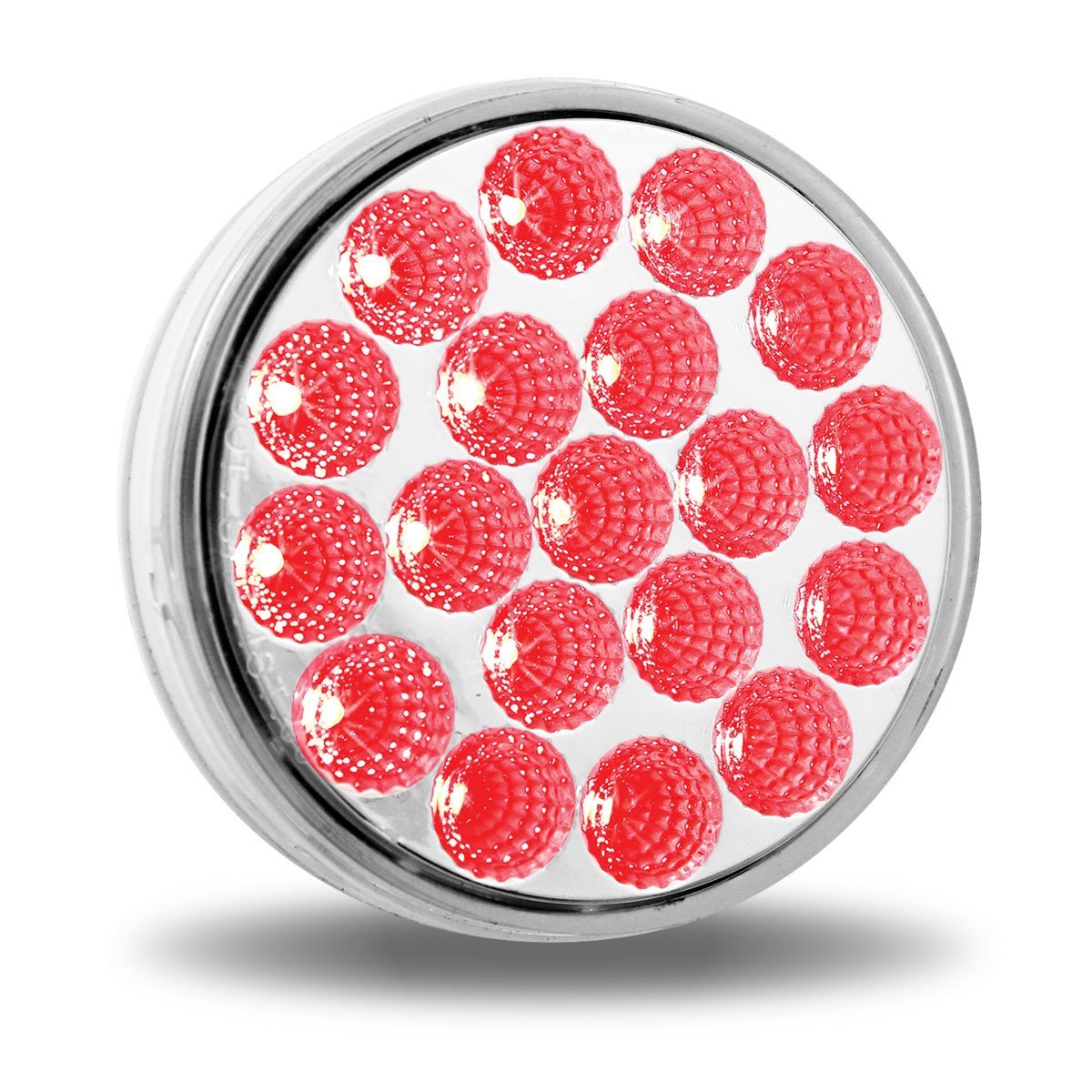 Trux 4" Stop, Turn & Tail LED - Clear Red