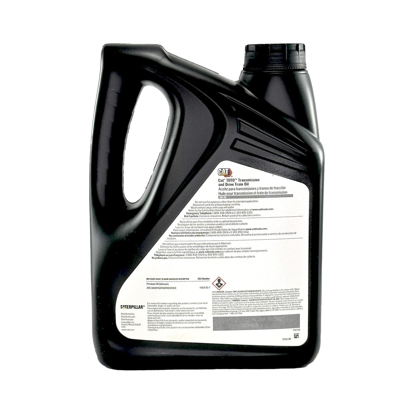 Cat 248-7521 Transmission and Drivetrain Oil TDTO 30 | 1 Gallon (Pack of 2)