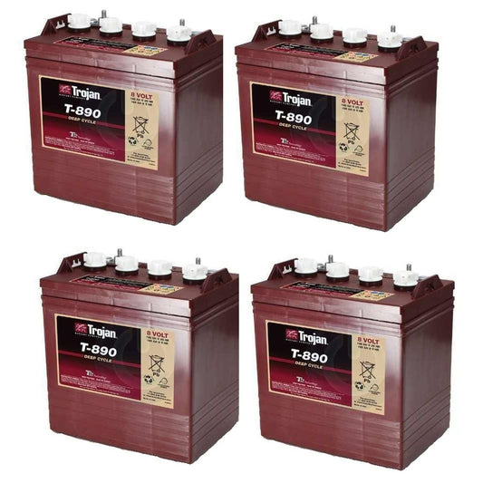 Trojan T-890 Deep Cycle 8V Battery X4