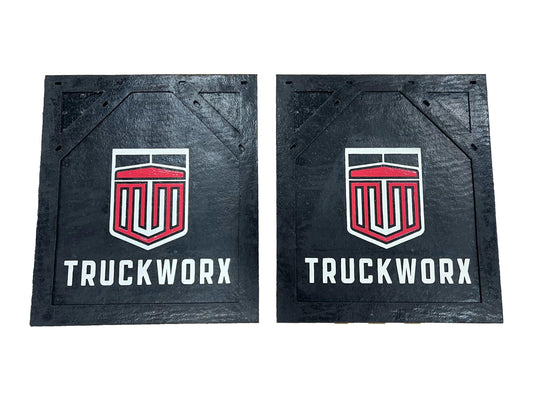 Truckworx 24" x 27" Mud Flaps | 1/2" Thick - Set of 2