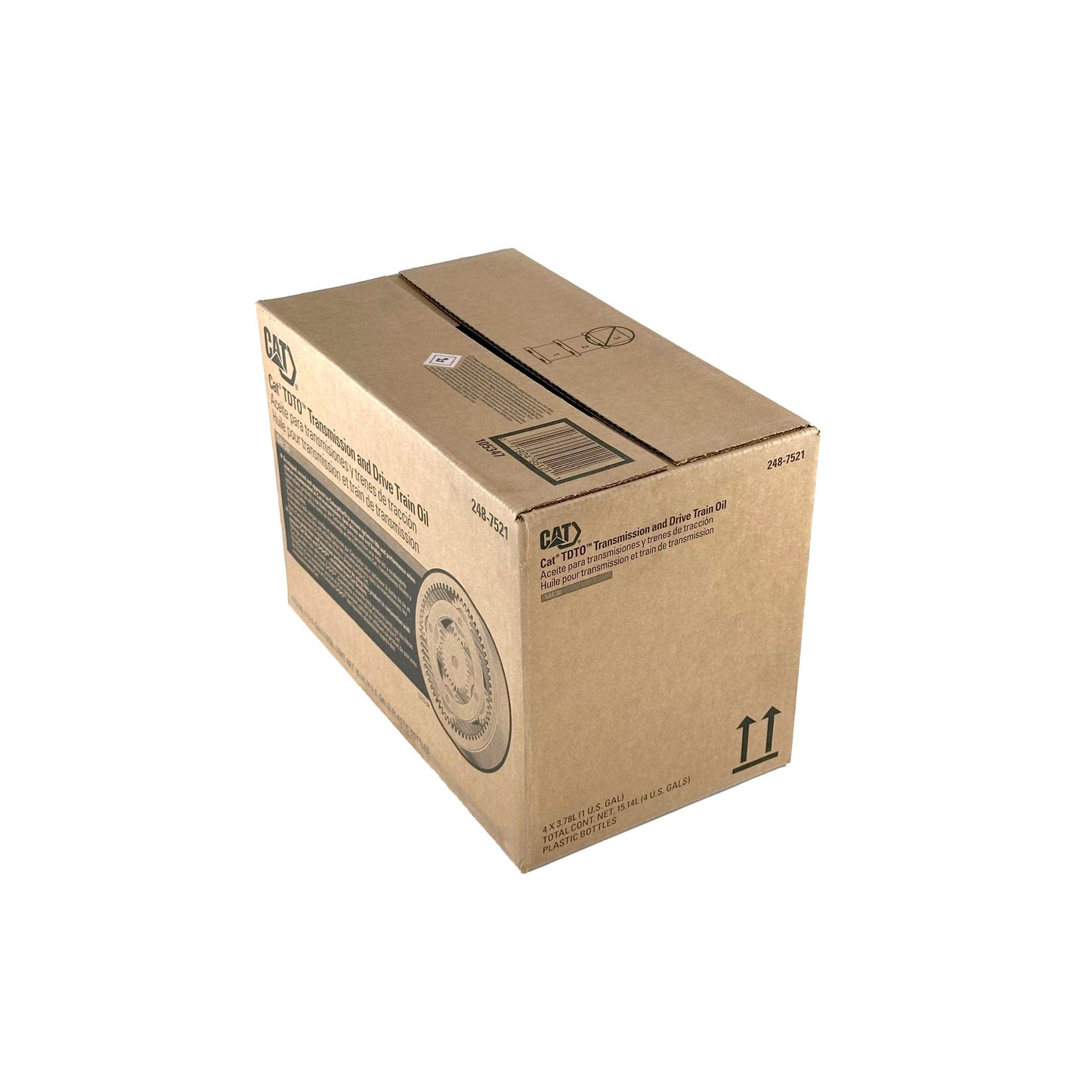 Cat 248-7521 Transmission and Drivetrain Oil TDTO 30 | Case of 4 Gallons