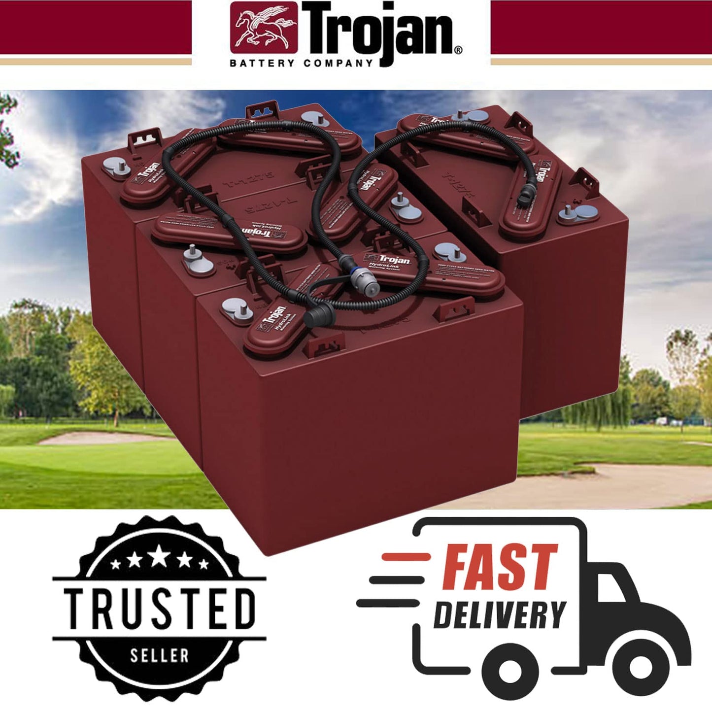 Trojan HydroLink Watering System for 48V Universal 6V Battery Kit Plus HANDPUMP