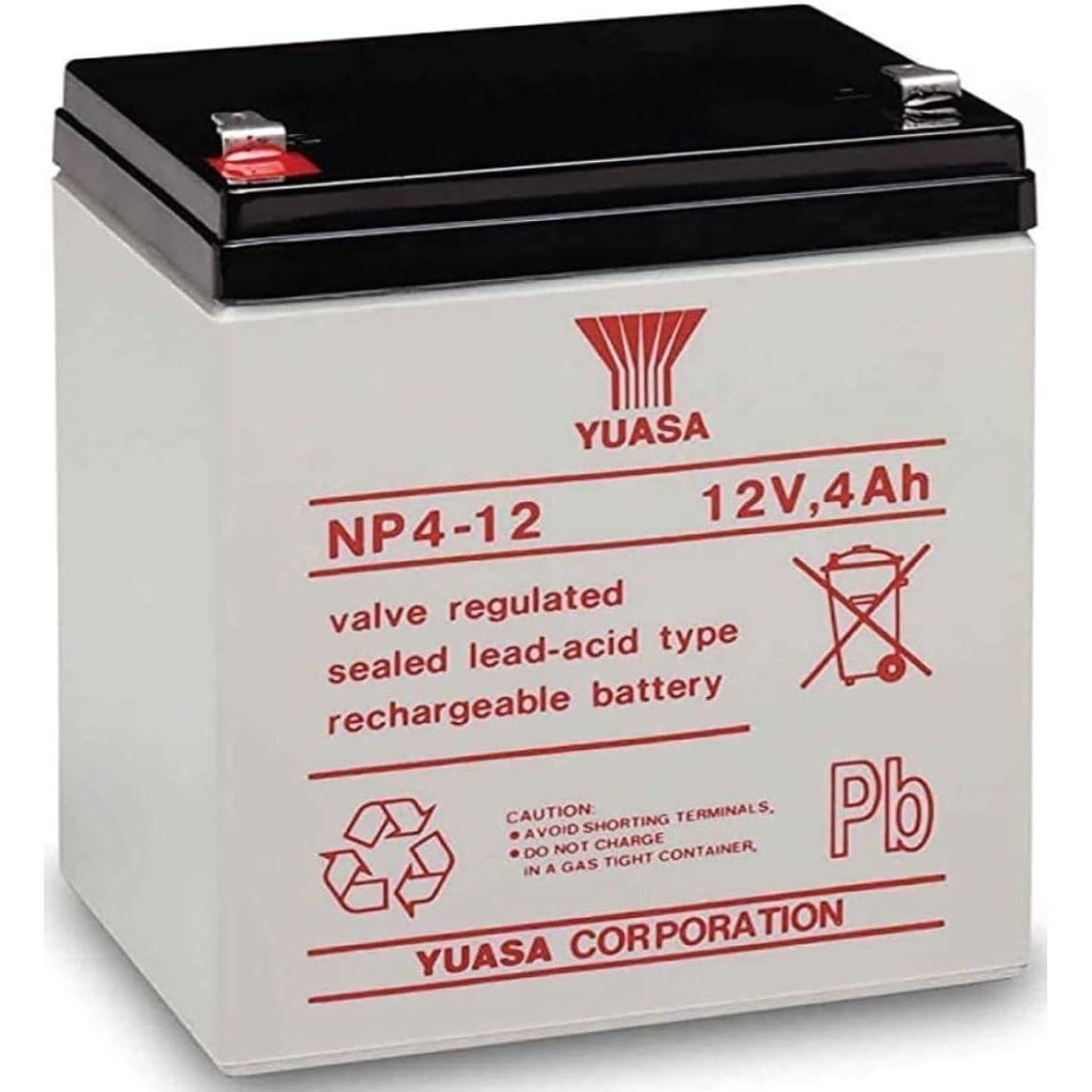 YUASA Battery NP4-12 12 V 4AH Battery