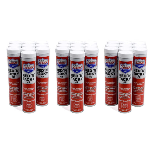 Lucas Oil 10005-30 Red-N-Tacky Grease - 14 oz. Tube, (Case of 30)