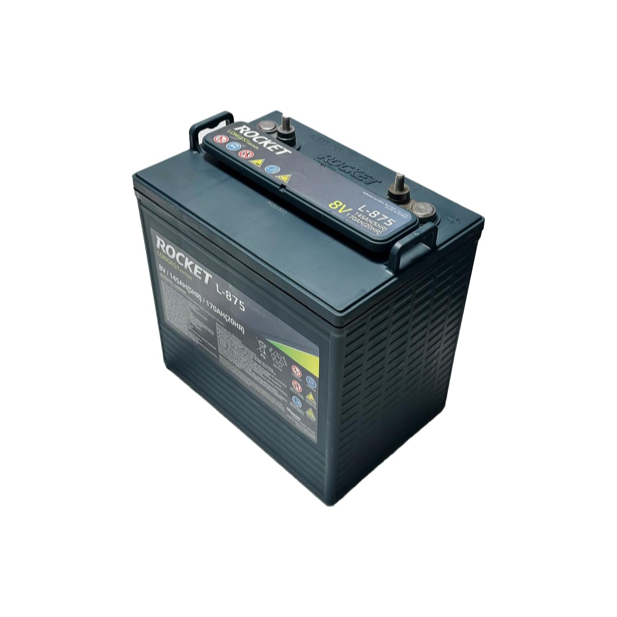 Rocket L-875 170Ah 8V Golf Cart Battery - Replaces Trojan T-875 (Set of 6)