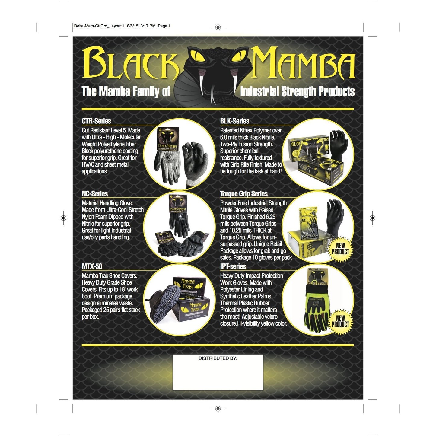 Black Mamba Powder Free Industrial Strength Nitrile Gloves With Raised Torque Grip 100 Glove BOX (EXTRA EXTRA LARGE)