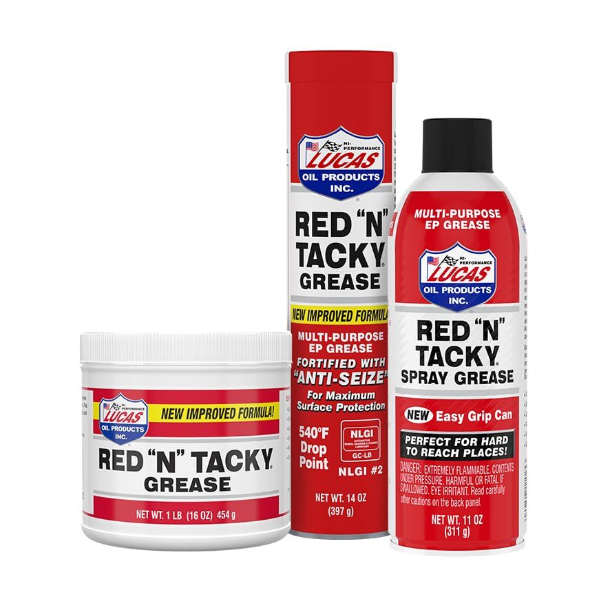 Lucas 10005-30PK Red N' Tacky Grease, (Pack of 30)