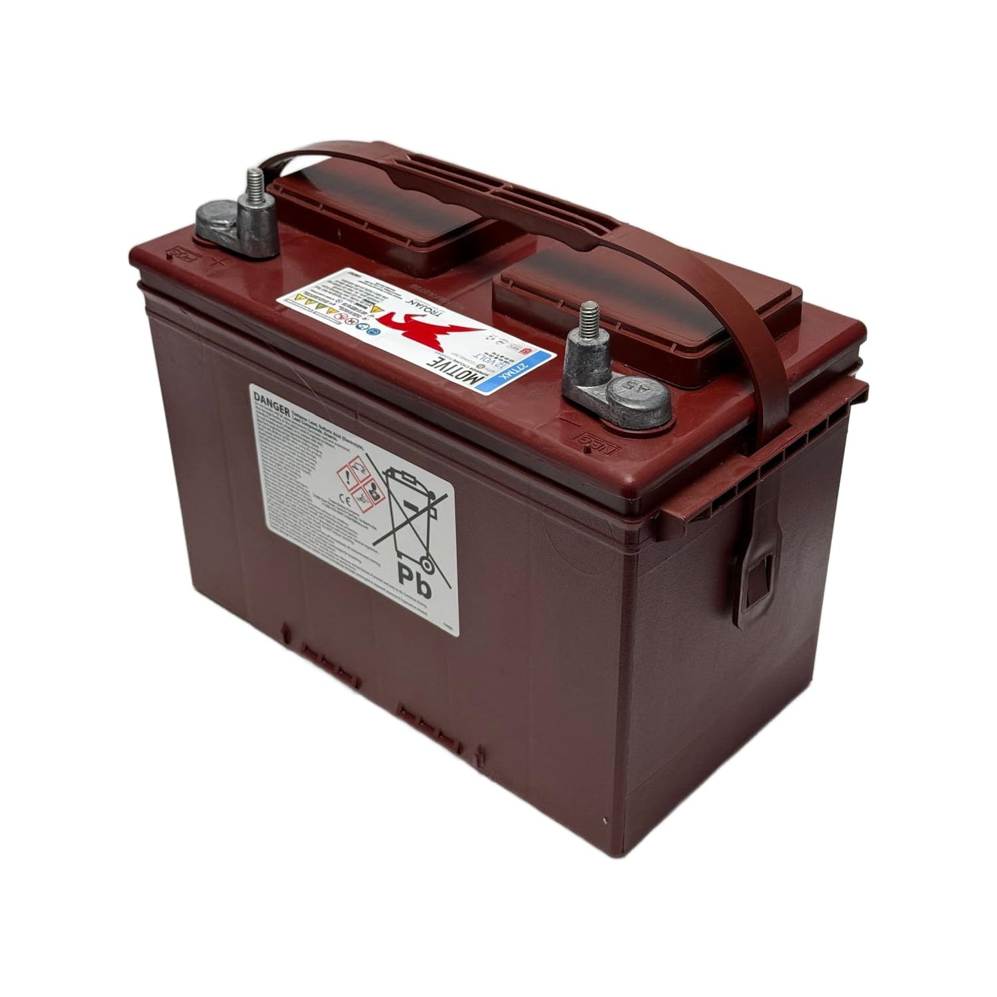 Trojan Battery 27TMX - 12V Flooded Lead Acid Battery, 105 Ah - Ideal for RVs, Marine, and Floor Cleaning Machines | Set of 2