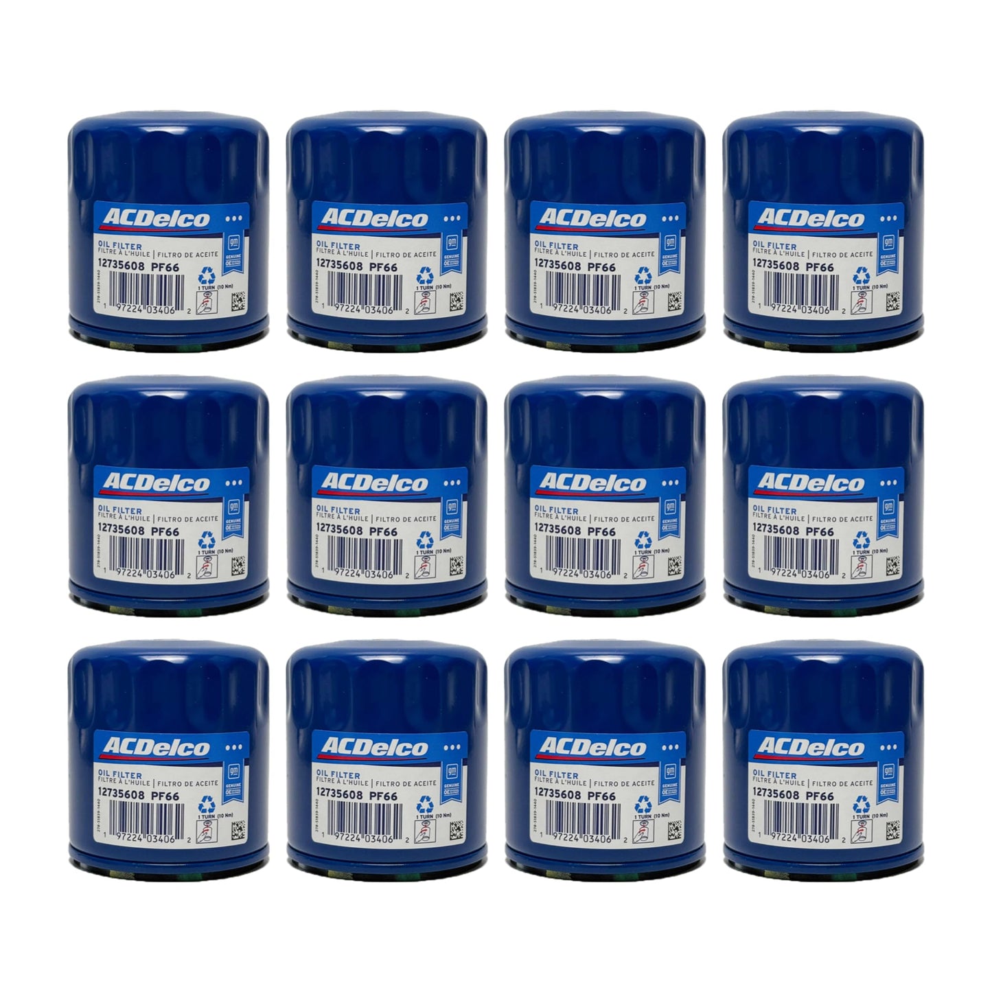 ACDelco GM PF66 (12735608) Original Equipment Engine Oil Filter (Case of 12)