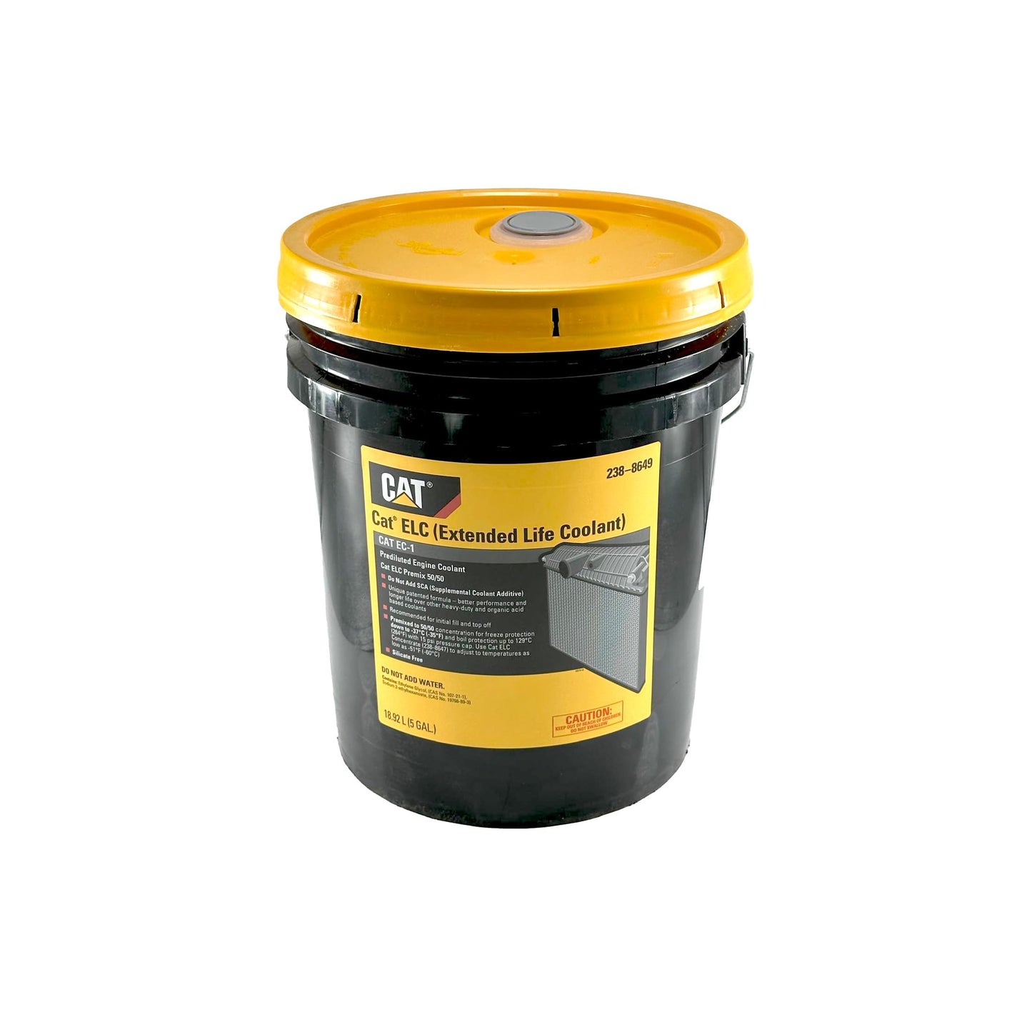 CAT 238-8649 Extended Life Coolant 50/50 Premix - Red (5 Gallons)