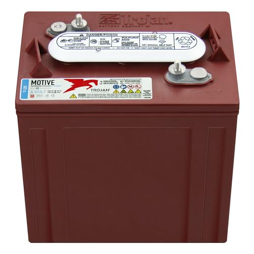 Trojan T-125 240Ah, 6V Deep Cycle Battery - 8 Pack