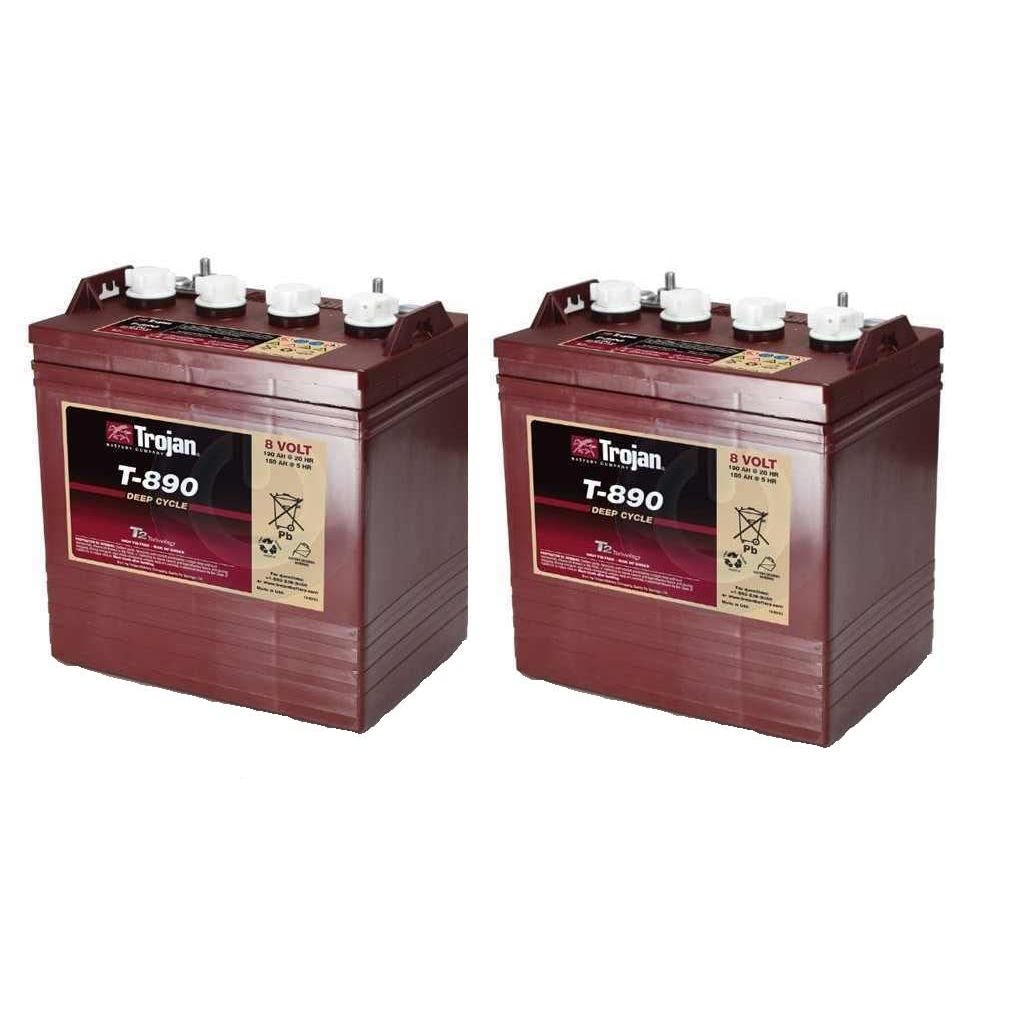 Trojan T-890 Deep Cycle 8V Battery X2