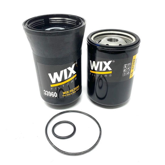CFKIT Filter Kit Wix 33960 Fuel/Water Separator & 57202 Lube Filter Compatible with GMC 6.6L Duramax Diesel